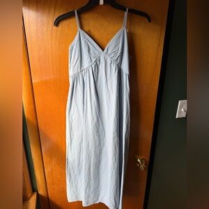 SHEIN Light Blue Spaghetti Strap Midi Dress